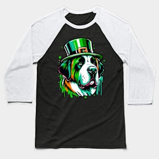 St Bernard's Vibrant Celebration on St Patrick's Day Baseball T-Shirt